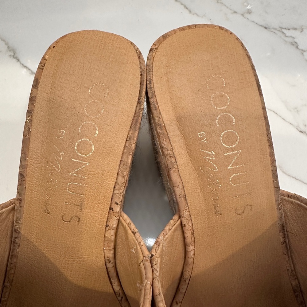 Coconuts by Matisse Audrey Cork Wedge Sandals 8 - Picture 6 of 6